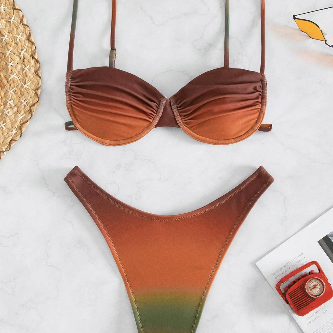 Women's Push-Up Bikini with innovative gradient Mune Fashion