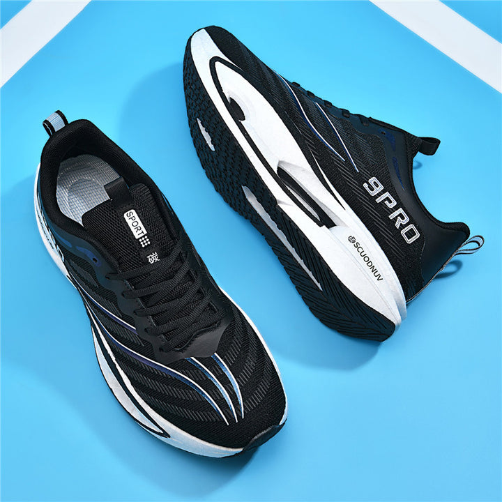 Unisex lightweight running shoes with cushioning platform sole and breathable upper material Mune Fashion