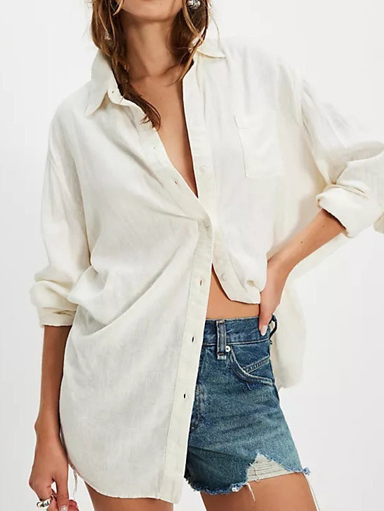 Women's Casual Linen Shirt