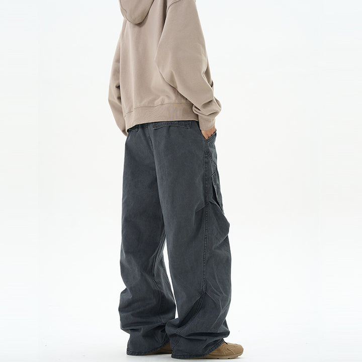 Men's Loose Fit Panel Cargo Baggy Pants in Workwear Style Mune Fashion