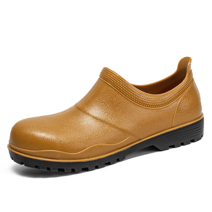 Unisex Waterproof Slip-On Work Shoes with Profiling Anti-Slip Sole Design Mune Fashion
