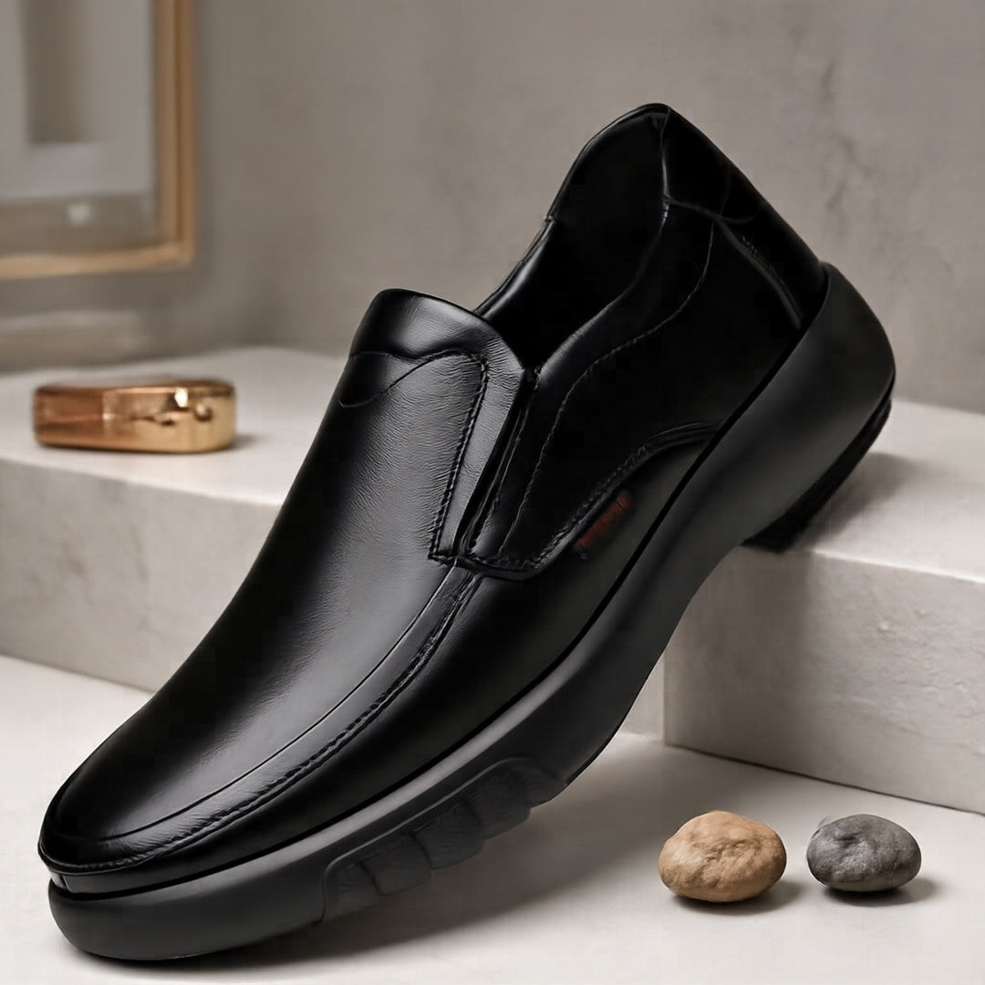 Men's Comfortable and Elegant Slip-On Leather Shoes Mune Fashion