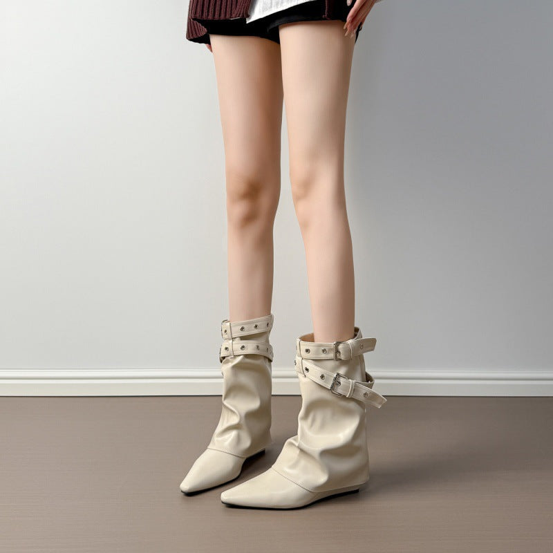 Women Fashionable and Elegant Ankle Boots Mune Fashion