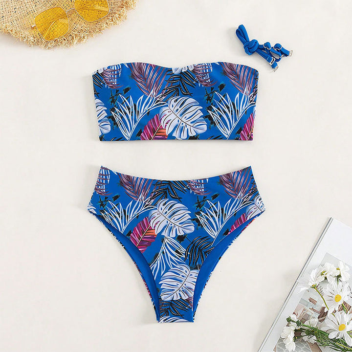 Women's bandeau bikini with high-cut bottoms Mune Fashion