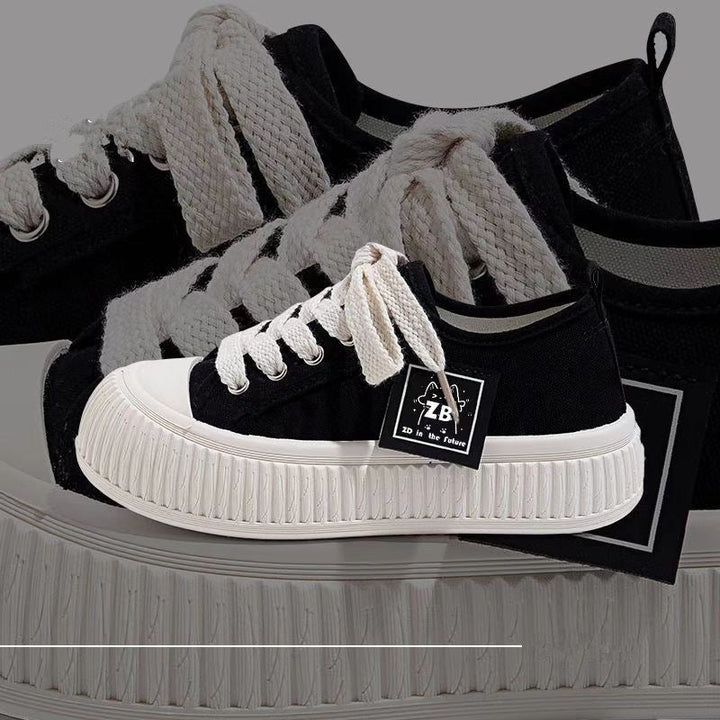 Women's sneakers with trendy platform sole and comfortable upper material Mune Fashion