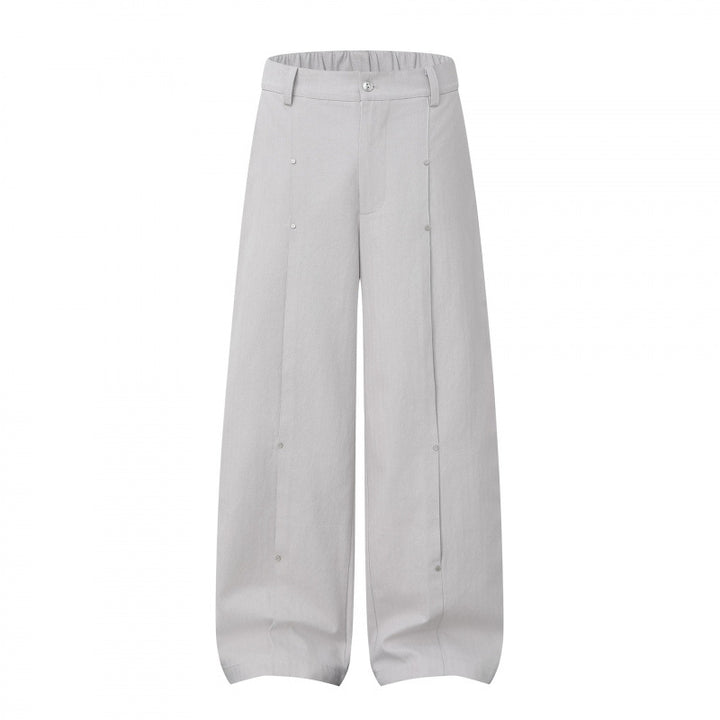 Women Wide High-Waist Culotte Pants made of structured cotton blend Mune Fashion