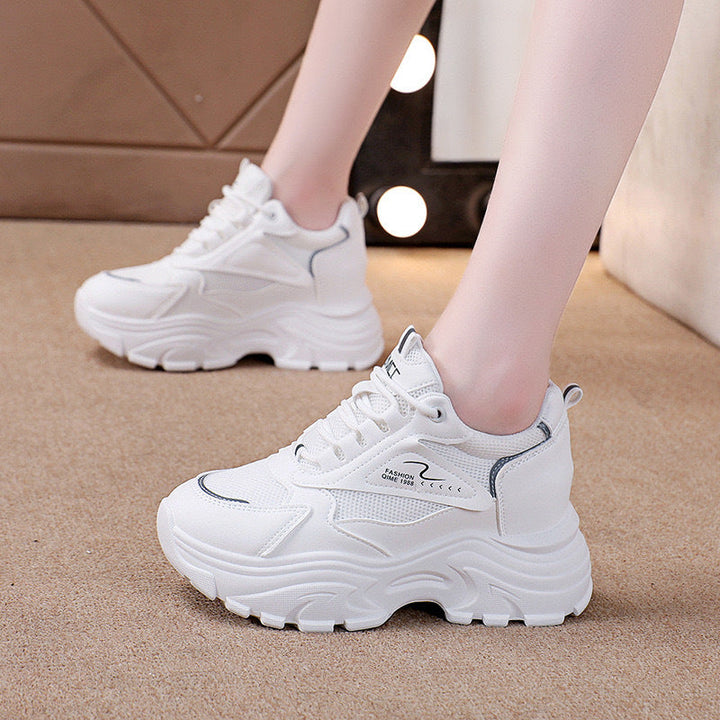 Women's Chunky Sneakers with breathable surface texture and cushioning comfort Mune Fashion