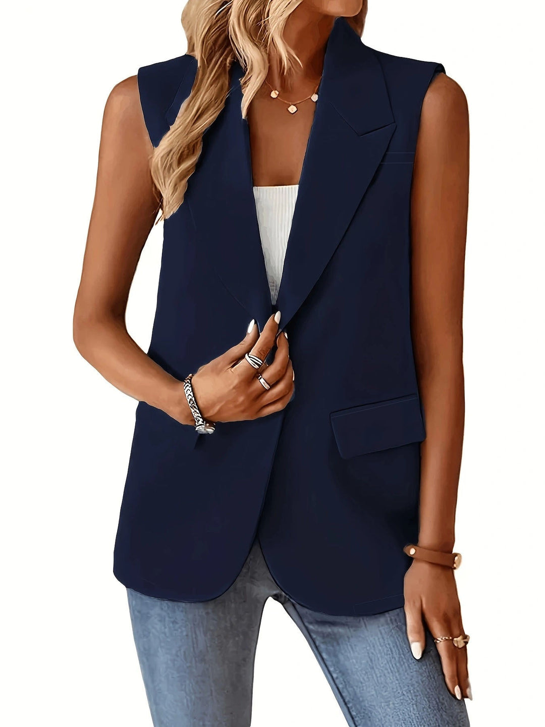 Ladies Stylish Blazer Vest Mune Fashion