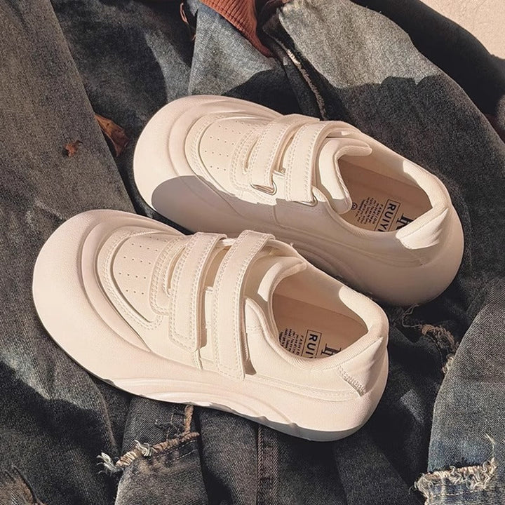 Women's Comfortable Sneakers with Adjustable Velcro Closure and Padded Sole Mune Fashion
