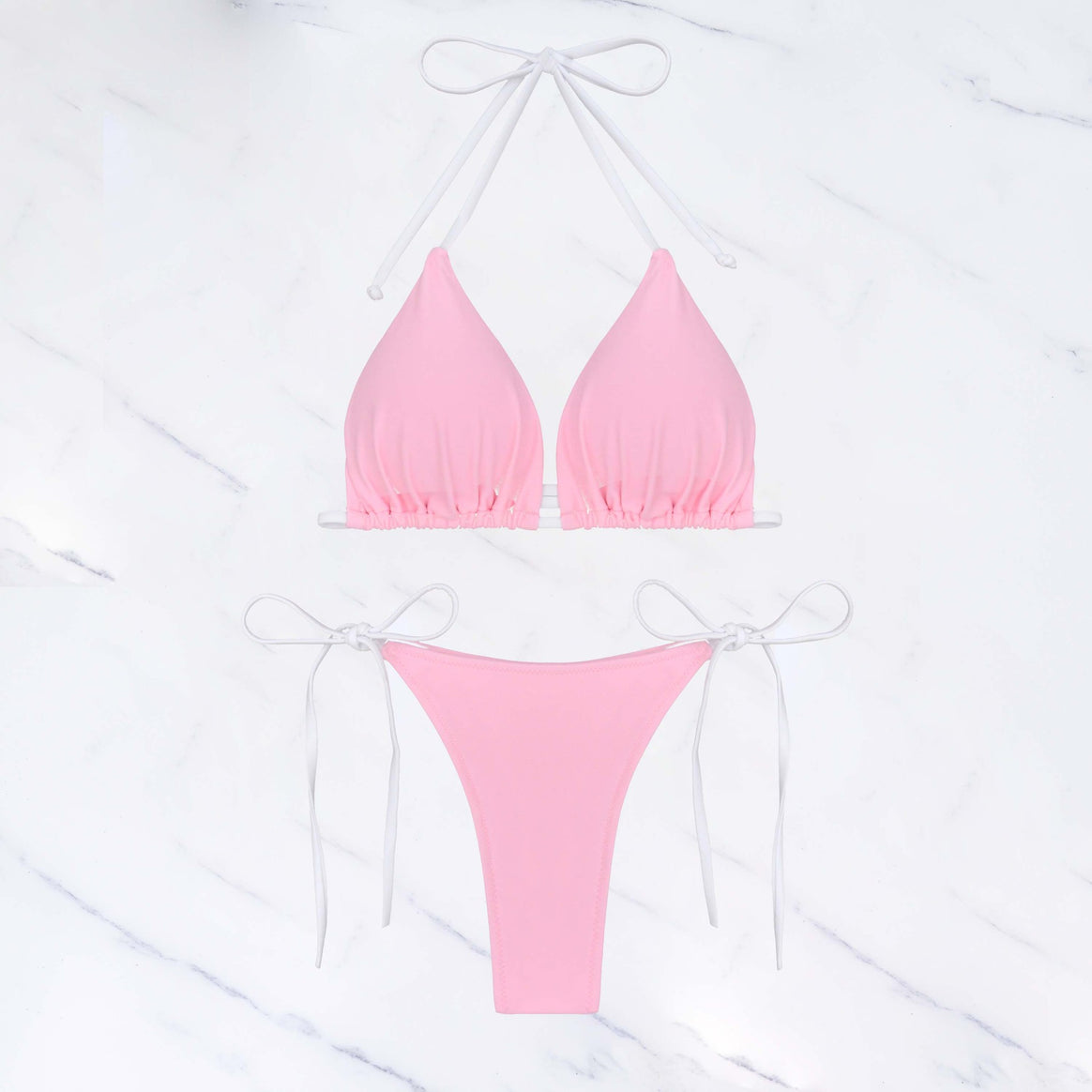 Women Triangle Bikini Set with adjustable straps Mune Fashion