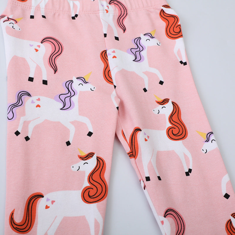 Girls leggings with cute unicorn designs Mune Fashion