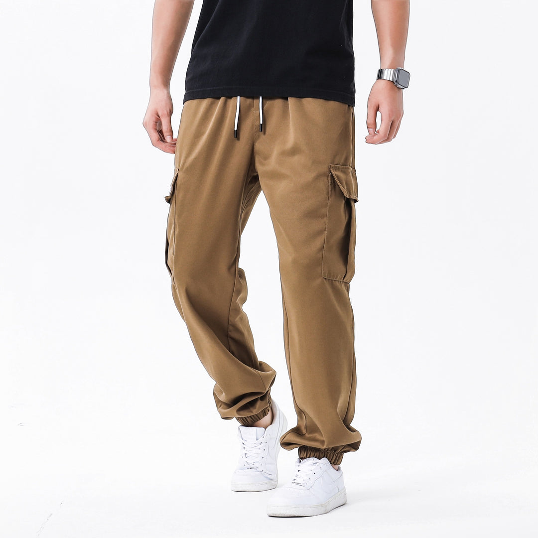 Men's multifunctional cargo pants with elastic waistband and practical pockets Mune Fashion