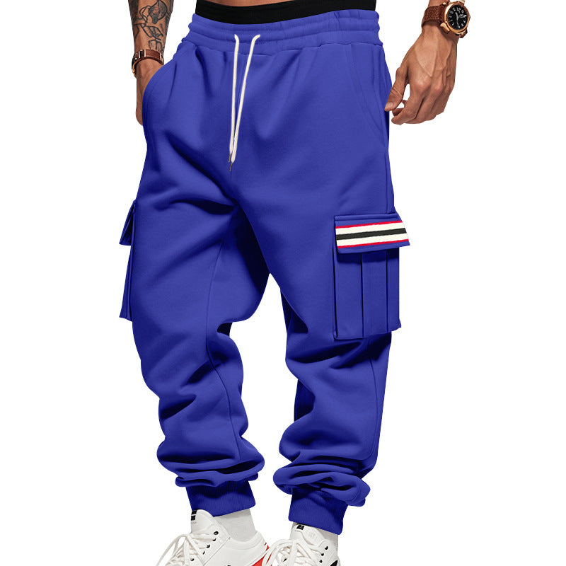 Men's Cargo Jogging Pants with Multiple Pockets and Drawstring Mune Fashion