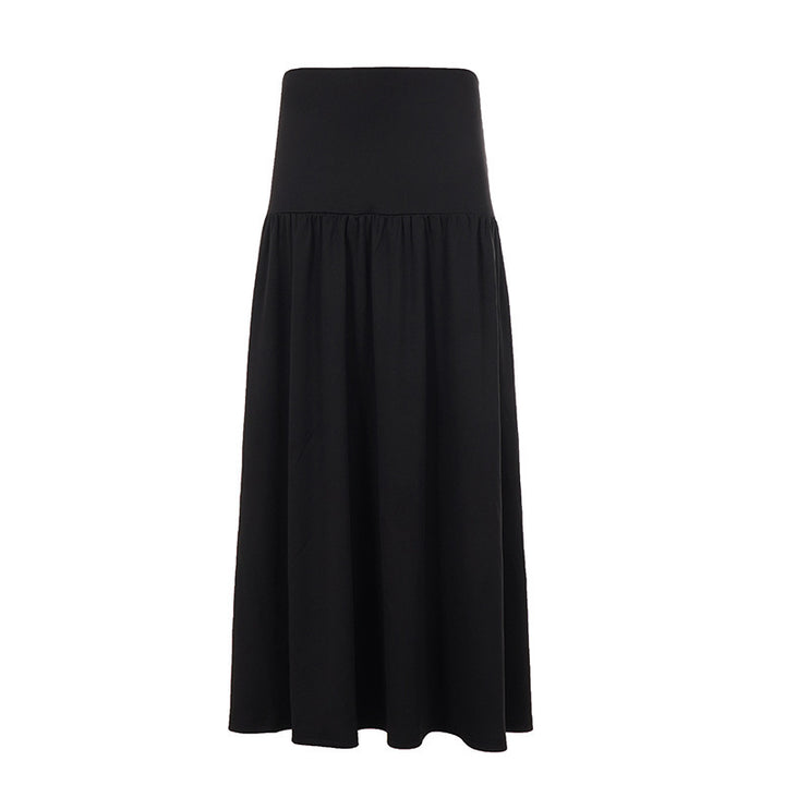 Women's Maxi Skirt with High Elastic Waist Mune Fashion