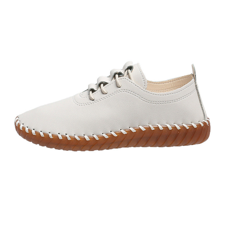 Women’s handcrafted comfort sneakers with elastic lacing and profiled rubber sole Mune Fashion