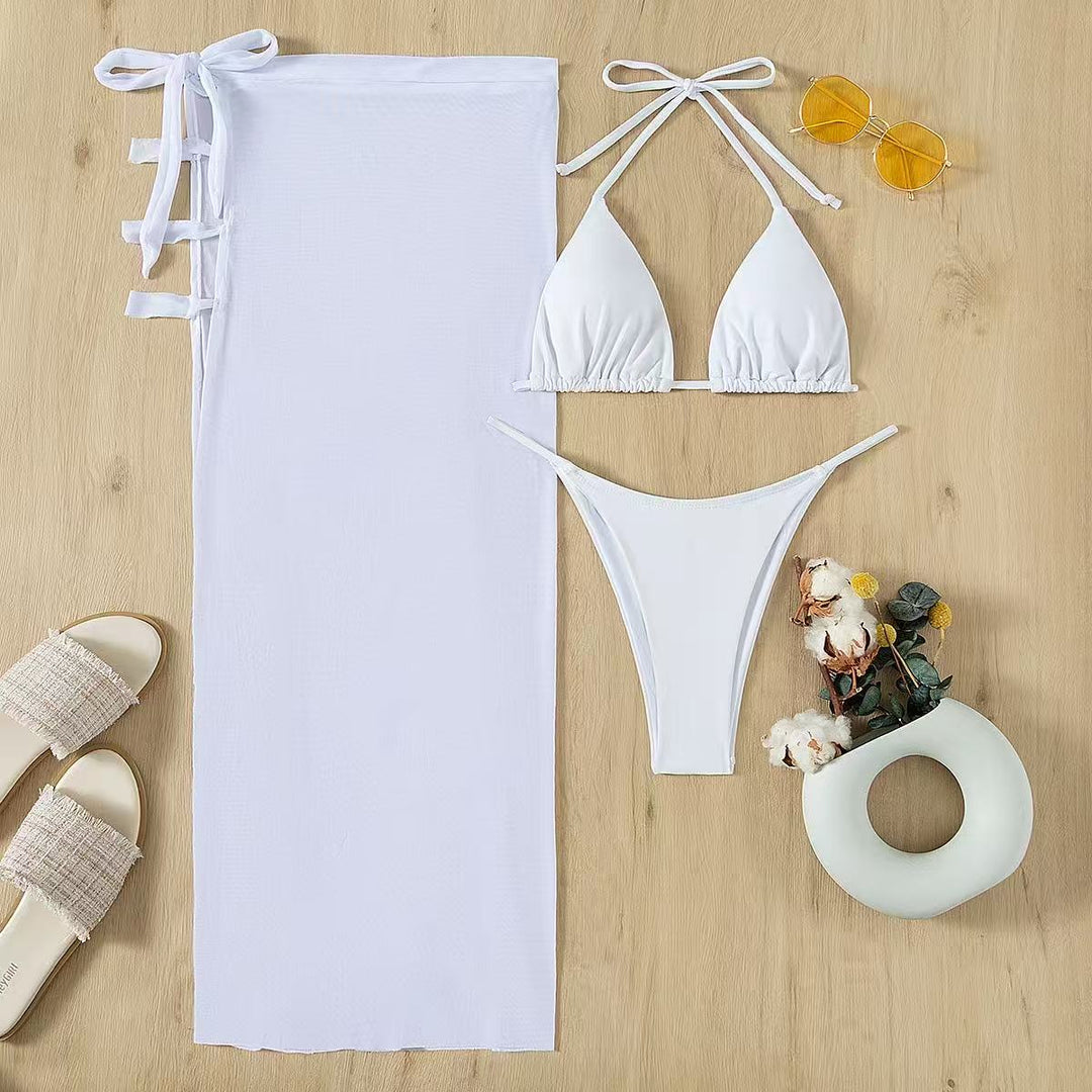 Women's Triangle Bikini Set with Elegant Wrap Look Mune Fashion