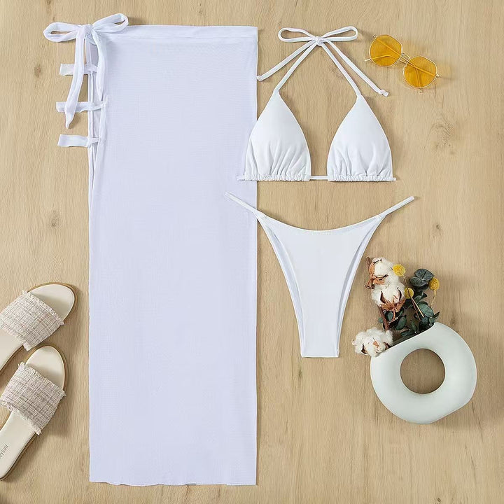 Women's Triangle Bikini Set with Elegant Wrap Look Mune Fashion
