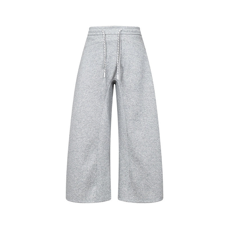 Women's Culotte Sweatpants with High Waist, Drawstring and Wide Leg Fit