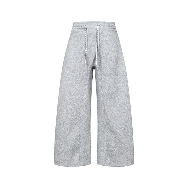 Women's Culotte Sweatpants with High Waist, Drawstring and Wide Leg Fit