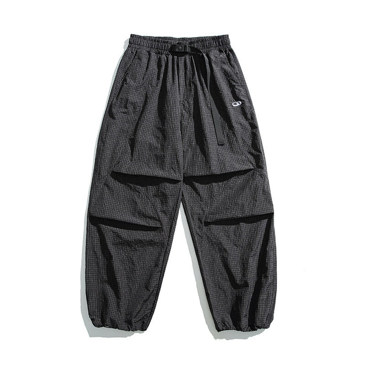 Unisex Lightweight Ripstop Cargo Pants with Multiple Flap Pockets and Elastic Hem Mune Fashion