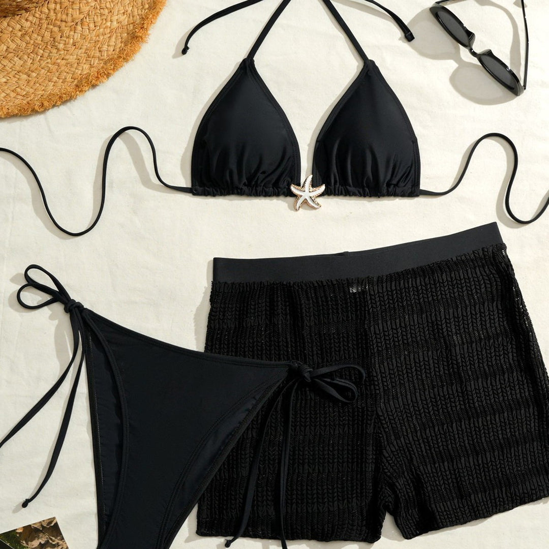 Women's bikini set with adjustable straps and gathering Mune Fashion