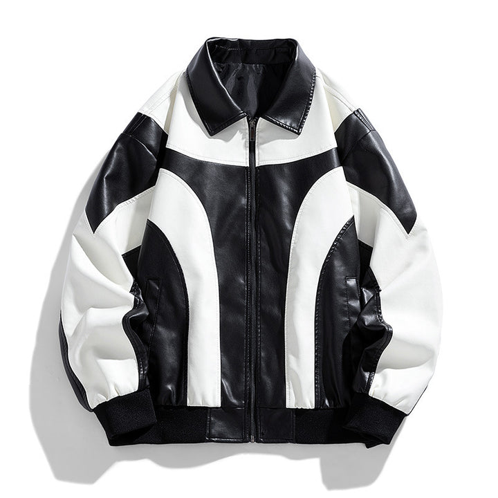 Men's fashionable bomber jacket with contrast colors Mune Fashion