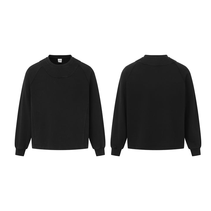 Unisex Oversize Sweatshirt with contrasting chest panel and kangaroo pocket Mune Fashion