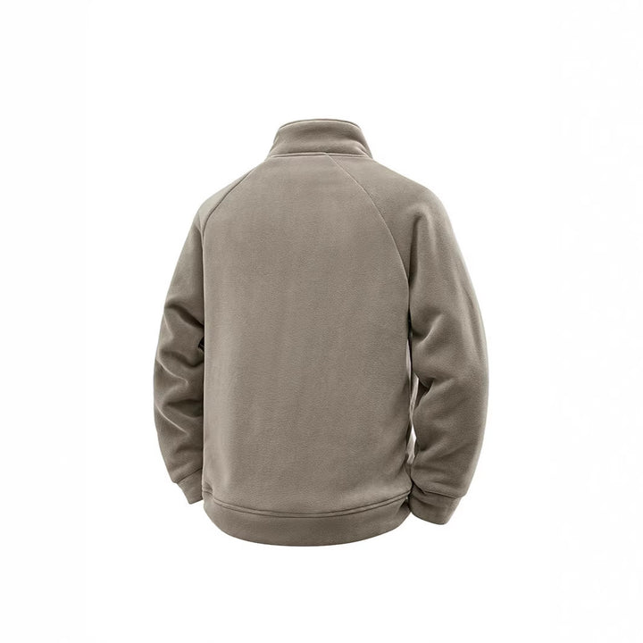 Men's fleece thermal jacket with double-layer teddy inner lining and high stand-up collar Mune Fashion