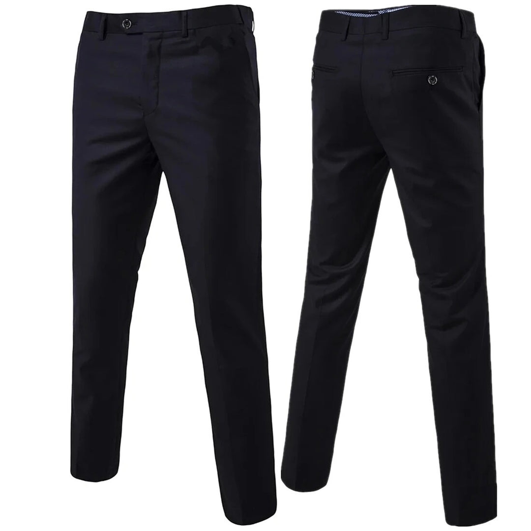 Men's slim elegant suit trousers with crease Mune Fashion