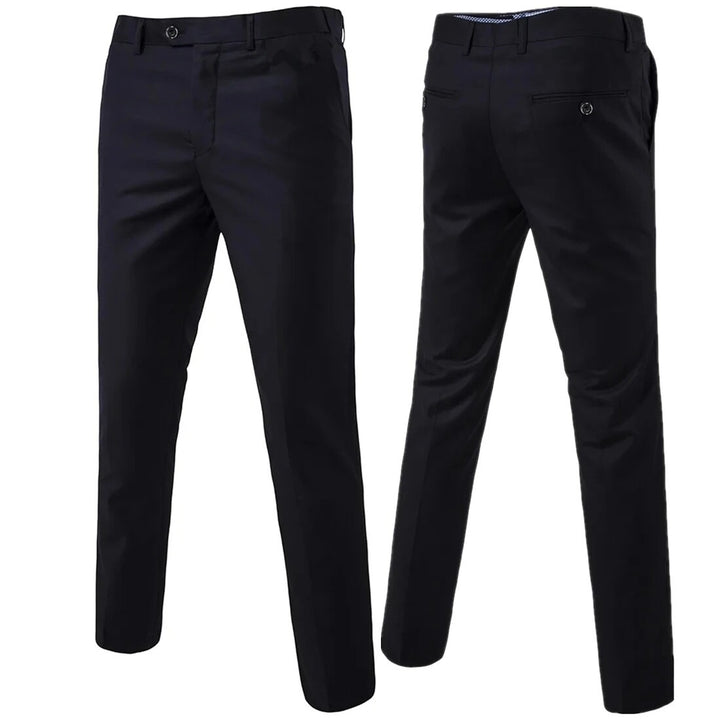 Men's slim elegant suit trousers with crease Mune Fashion