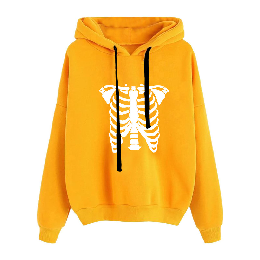 Women's casual oversized hoodie with heart and paw print, drawstring and ribbed cuffs Mune Fashion