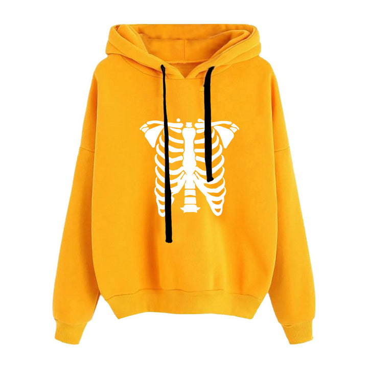 Women's casual oversized hoodie with heart and paw print, drawstring and ribbed cuffs Mune Fashion