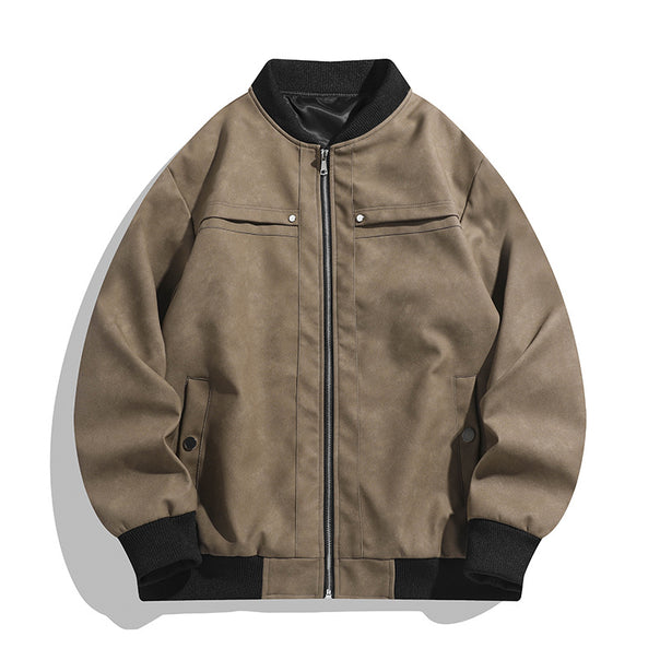 Men's Fashionable Bomber Jacket in Vintage Look Mune Fashion