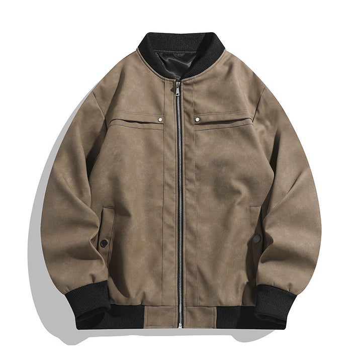 Men's Fashionable Bomber Jacket in Vintage Look Mune Fashion