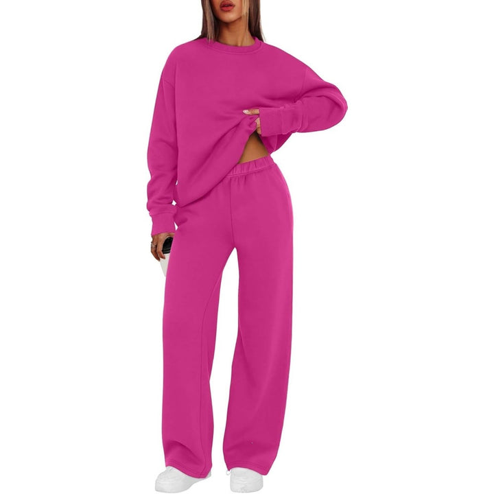 Women's casual sweatshirt and loose jogging pants set Mune Fashion