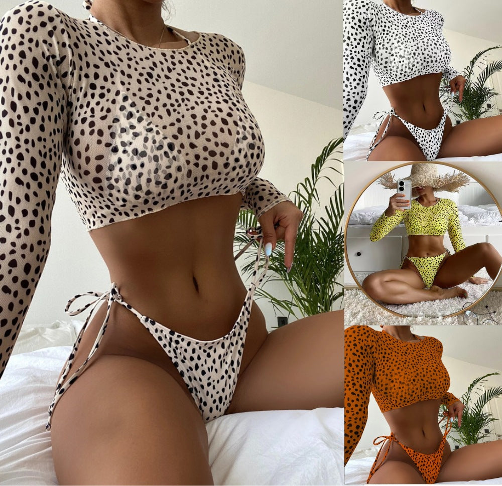 Women’s fashionable knit bikini top and bottom Mune Fashion