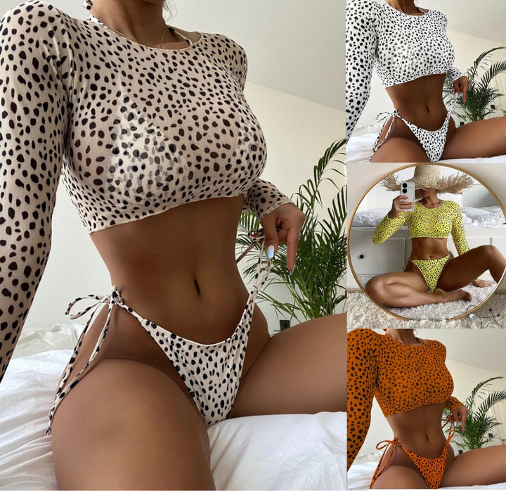 Women’s fashionable knit bikini top and bottom Mune Fashion