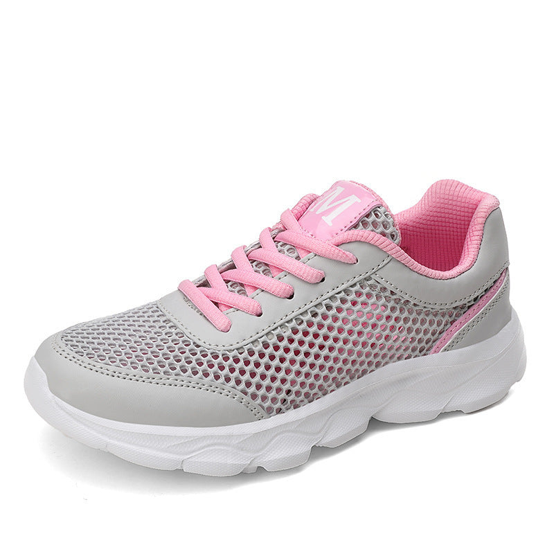 Women's nano lightweight mesh sneakers with ventilated upper material and shock-absorbing wave sole Mune Fashion