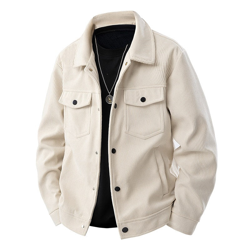 Men's Stylish Cord Jacket with Pockets Mune Fashion