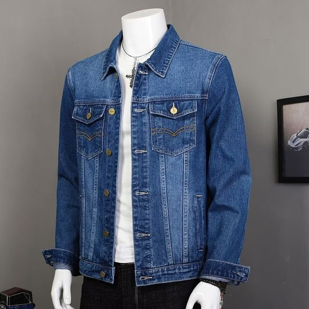 Men's Classic Denim Jacket with Modern Details Mune Fashion