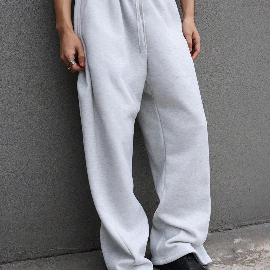 Men's Wide Baggy Jogging Pants with Elastic Waistband, Drawstring & Extra Long Leg Mune Fashion