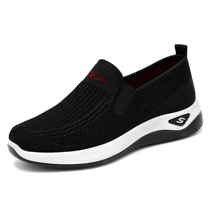 Women nan breathable knitted slip-on leisure shoe with cushioning EVA sole Mune Fashion