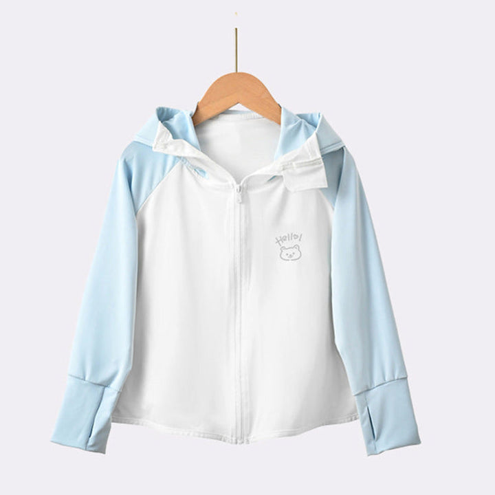 Girls transition jacket with hood and cute animal motif Mune Fashion