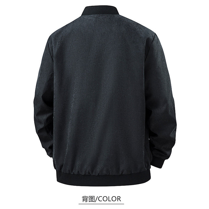 Men's Modern Bomber Jacket with Stand-Up Collar Mune Fashion