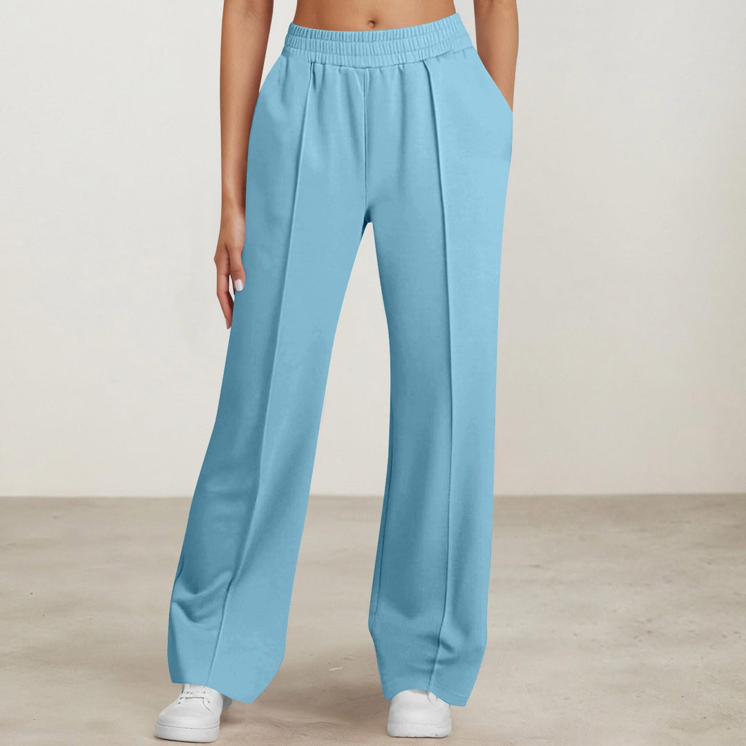 Women's elegant pleated trousers with high comfort waistband, crease and side inseam pockets Mune Fashion