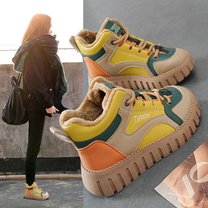Women’s sporty high-top sneakers with padded interior and non-slip sole Mune Fashion