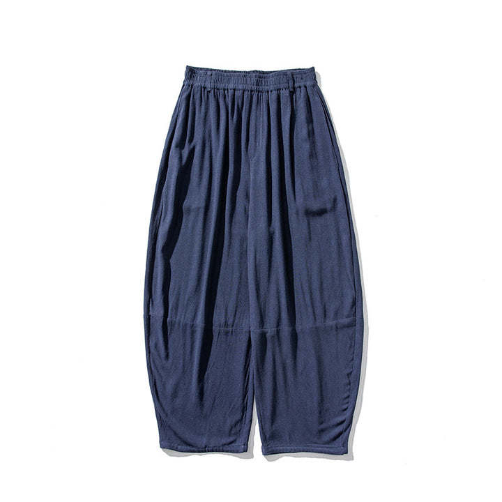 Men's extra wide cut balloon lounge pants with elastic waistband, deep drop crotch, and soft cotton blend Mune Fashion