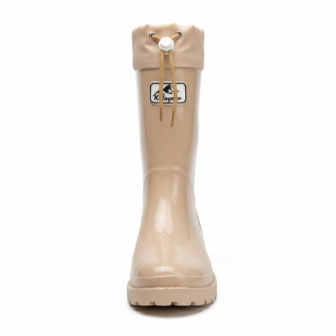 Women High Quality and Stylish Rubber Boots with Adjustable Lacing System Mune Fashion