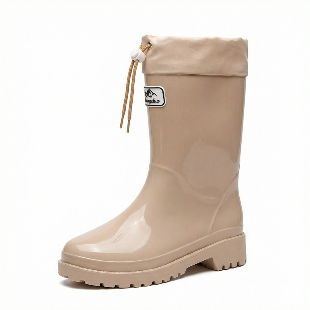Women High Quality and Stylish Rubber Boots with Adjustable Lacing System Mune Fashion