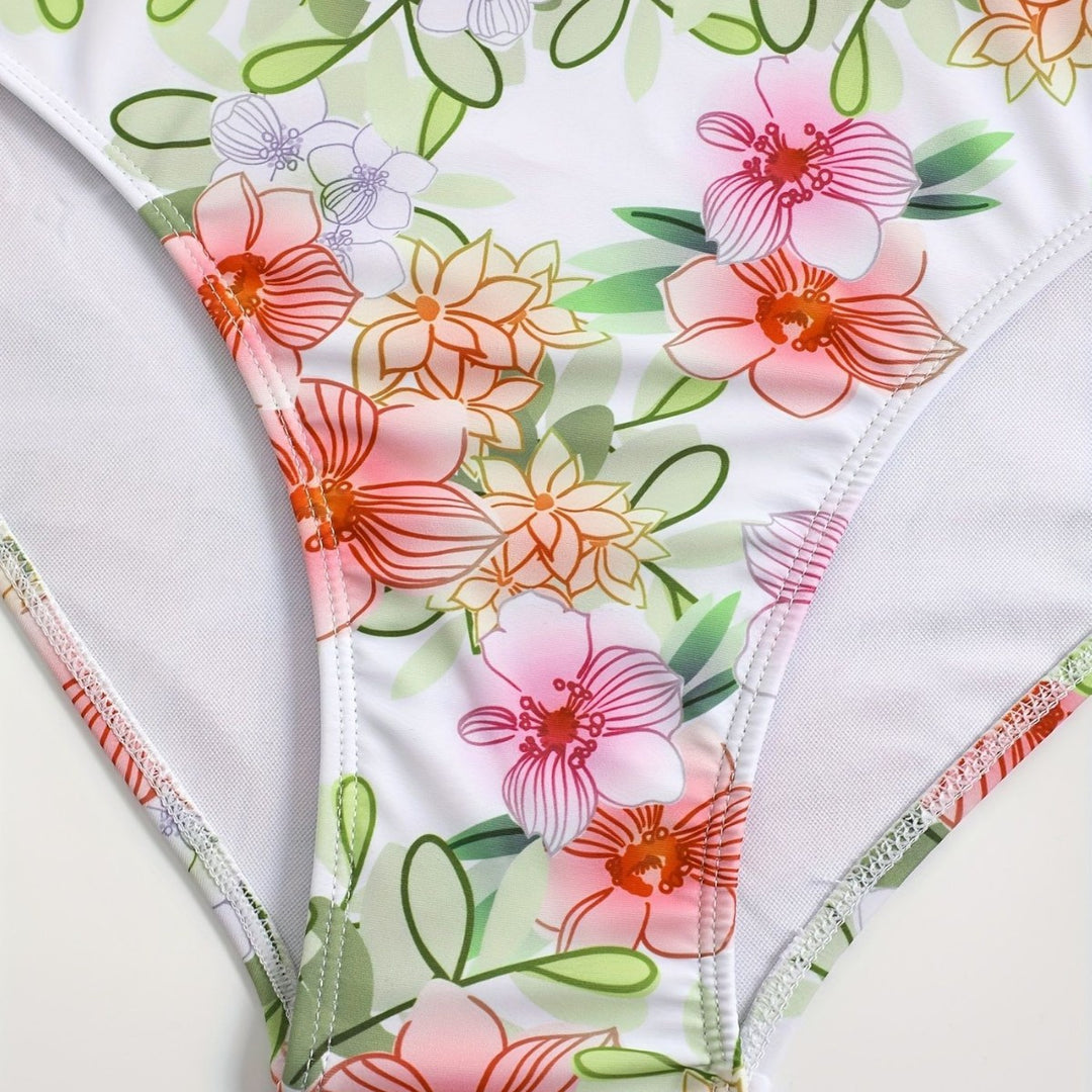 Women’s sporty elegant bikini set with floral design Mune Fashion